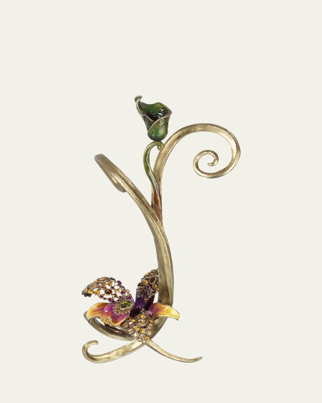 Mirabelle Orchid Single Candlestick